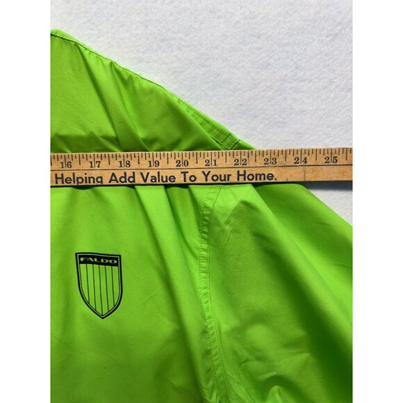 Faldo Mens Vivid Green Golf Windbreaker Half-Zip Lightweight Water-Resistant LG - Picture 7 of 12